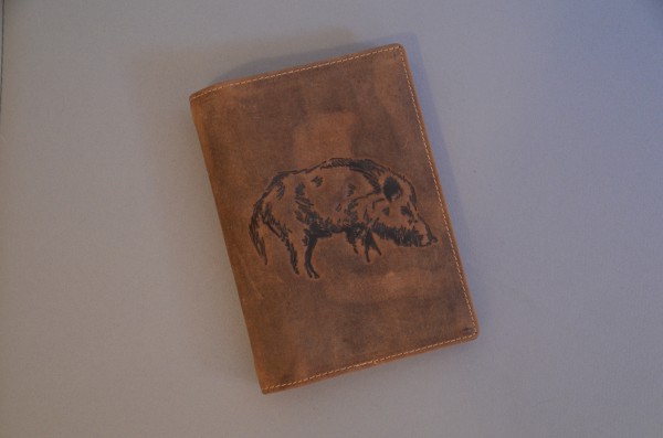 Jagdscheinetui Wildschwein